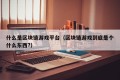 什么是区块链游戏平台（区块链游戏到底是个什么东西?）
