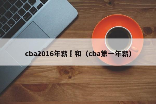 cba2016年薪總和（cba第一年薪）