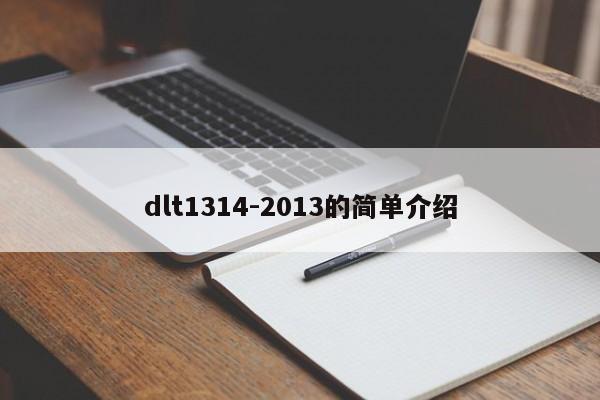 dlt1314-2013的簡單介紹